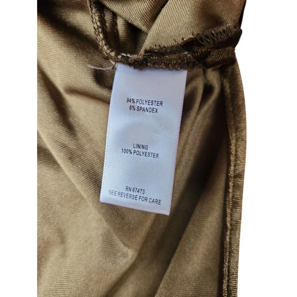 Just Taylor Midi Dress Womens Size 10 Dark Romantic Olive Velvet Whimsigoth Glam